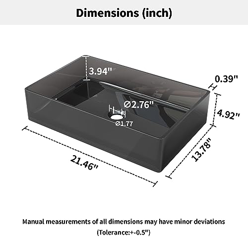 MEDUNJESS 21'' Solid Surface Bathroom Vessel Sink
