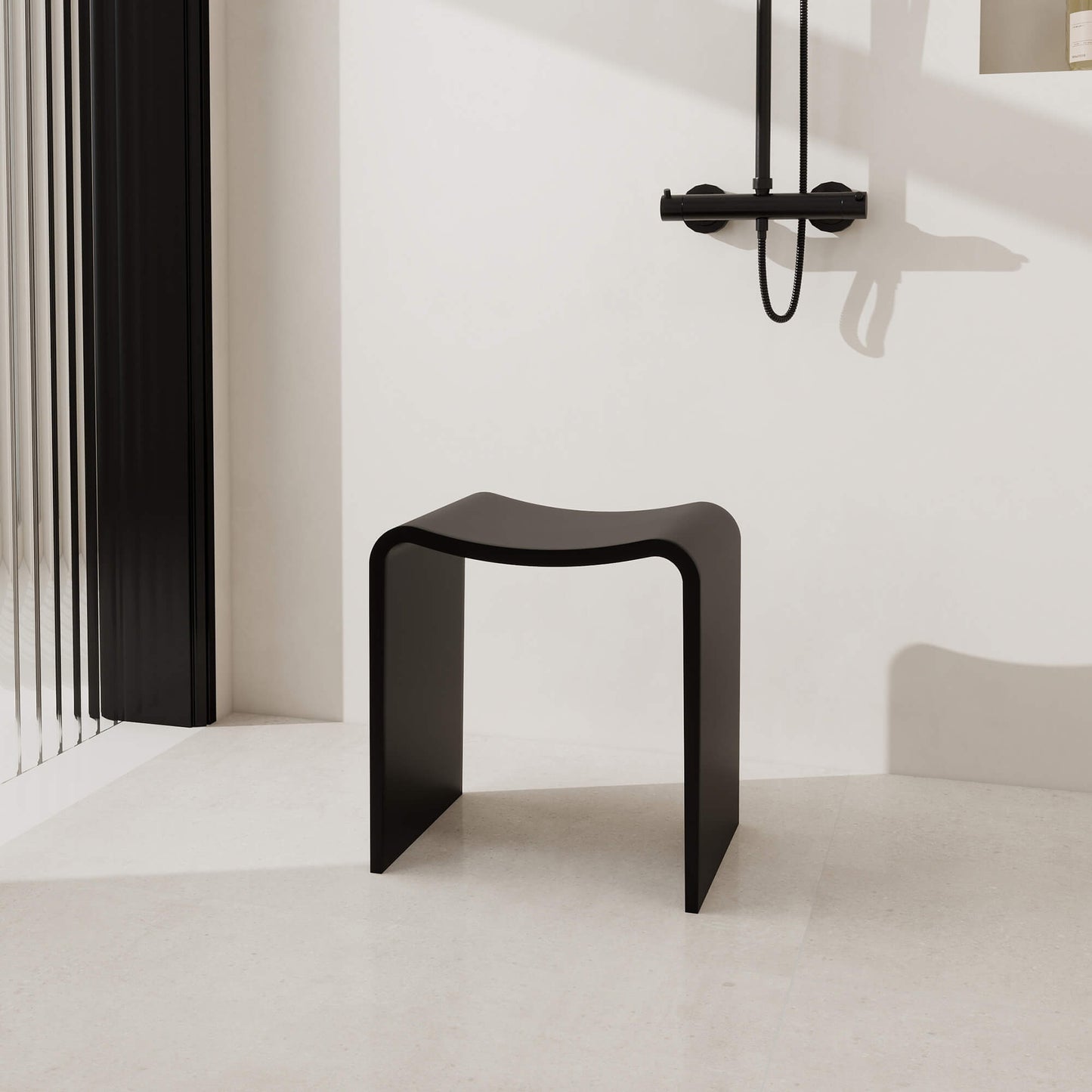 Medunjess 16''Solid Surface Shower Stool