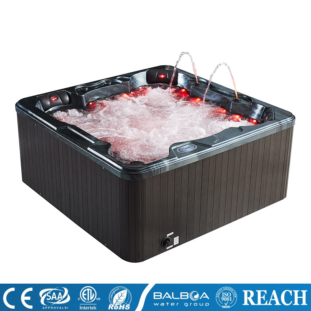 Medunjess Acrylic Massage Bathtub with 45 Hydrotherapy Jets, Ozone Sterilization, and Heating System