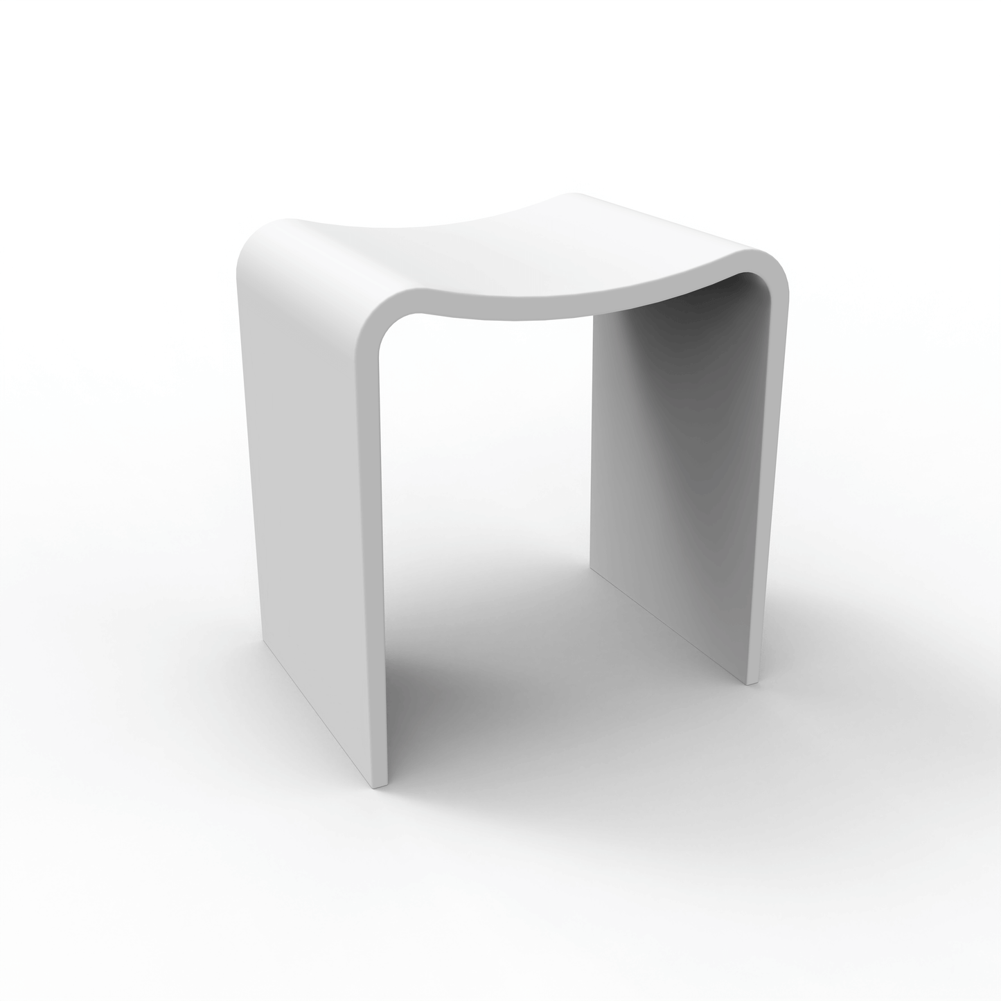 Medunjess 16''Solid Surface Shower Stool