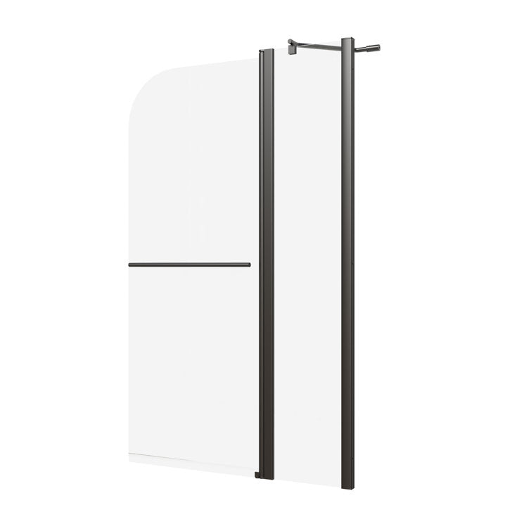 Medunjess DU36-08B 36" W x 58" H Hinged Frameless Tub Door