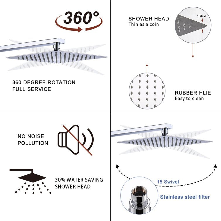 Medunjess DU-83B Diverter Complete Shower System