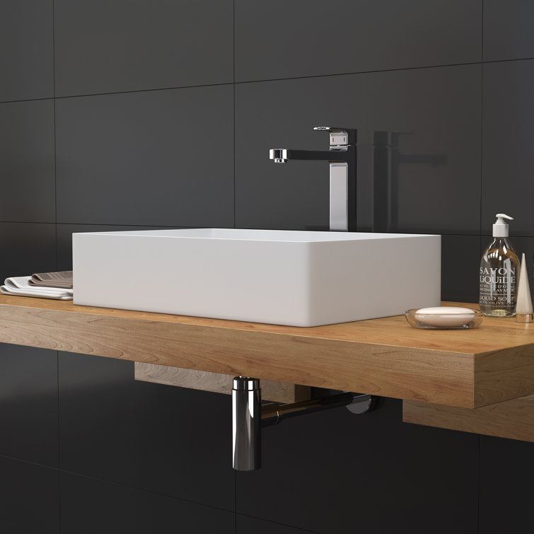 MEDUNJESS 21'' Solid Surface Bathroom Vessel Sink