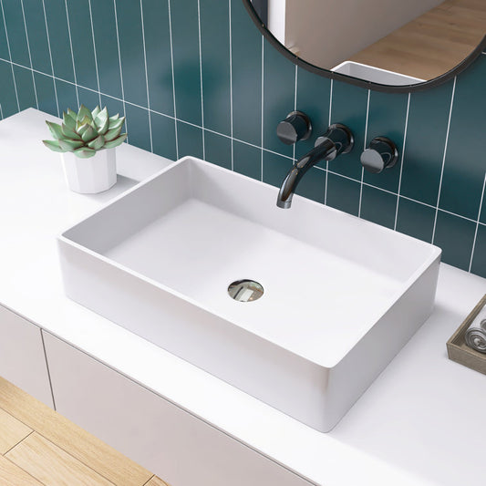 MEDUNJESS 21'' Solid Surface Bathroom Vessel Sink