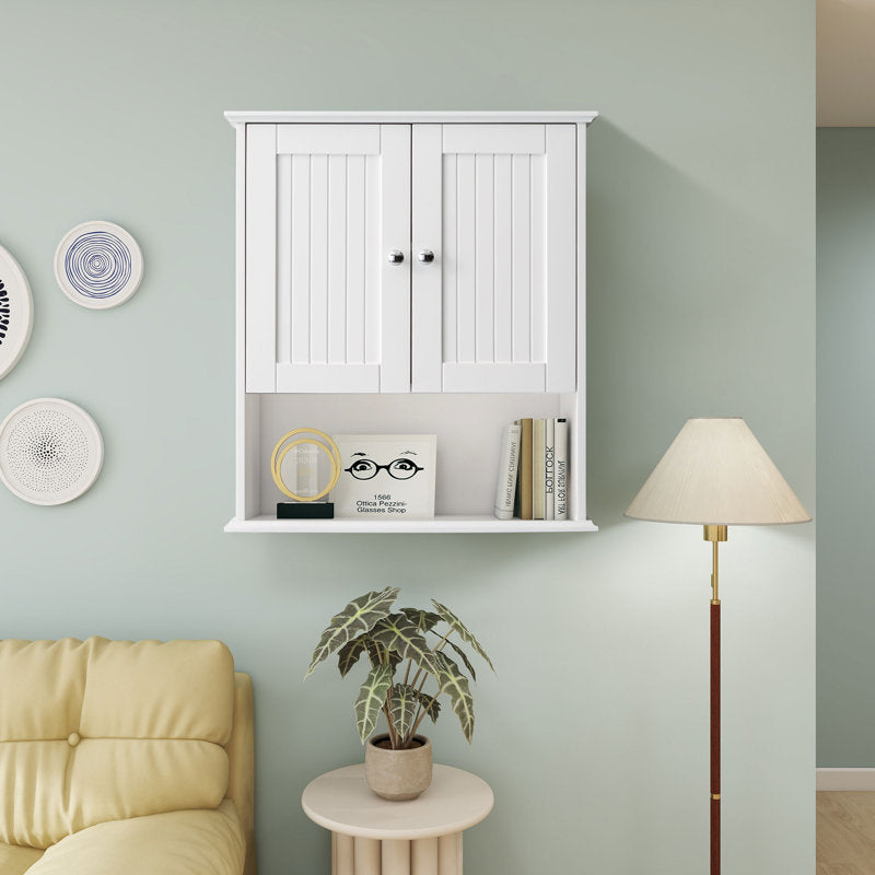 Medunjess 26 in. W x 30 in. H Wall Bathroom Cabinet Over The Toilet Storage