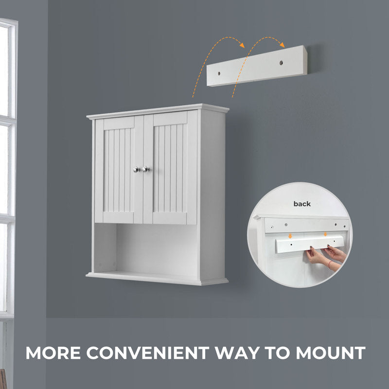 Medunjess 26 in. W x 30 in. H Wall Bathroom Cabinet Over The Toilet Storage
