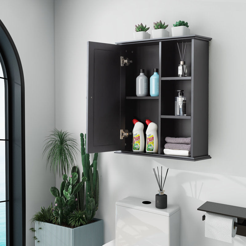 Medunjess 24 in. W x 7 in. D x 28 in. H Wall Bathroom Cabinet Over the Toilet Storage