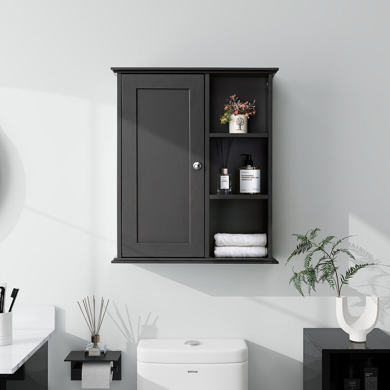 Medunjess 24 in. W x 7 in. D x 28 in. H Wall Bathroom Cabinet Over the Toilet Storage