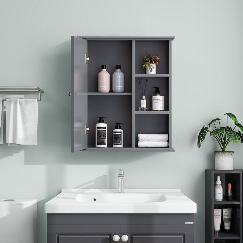 Medunjess 24 in. W x 7 in. D x 28 in. H Wall Bathroom Cabinet Over the Toilet Storage