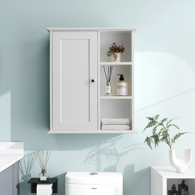 Medunjess 24 in. W x 7 in. D x 28 in. H Wall Bathroom Cabinet Over the Toilet Storage