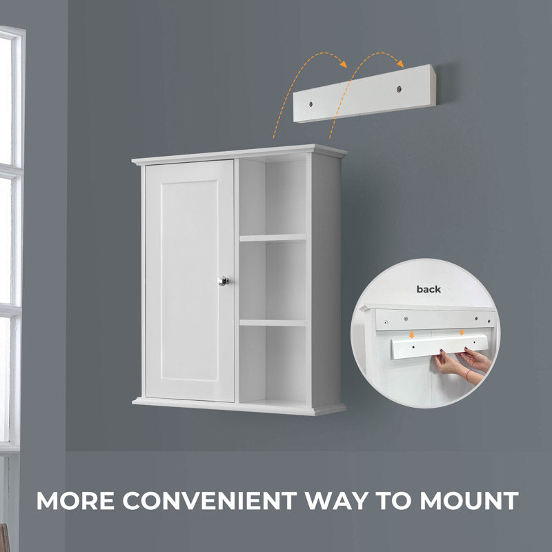Medunjess 24 in. W x 7 in. D x 28 in. H Wall Bathroom Cabinet Over the Toilet Storage