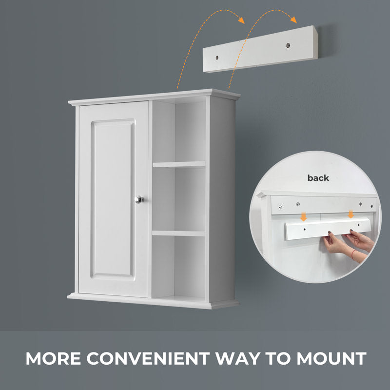 Medunjess 24 in. W x 7 in. D x 28 in. H Wall Bathroom Cabinet Over The Toilet Storage