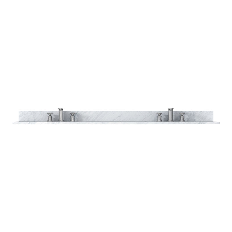 Medunjess 73'' Marble Single Bathroom Vanity Top with Sink