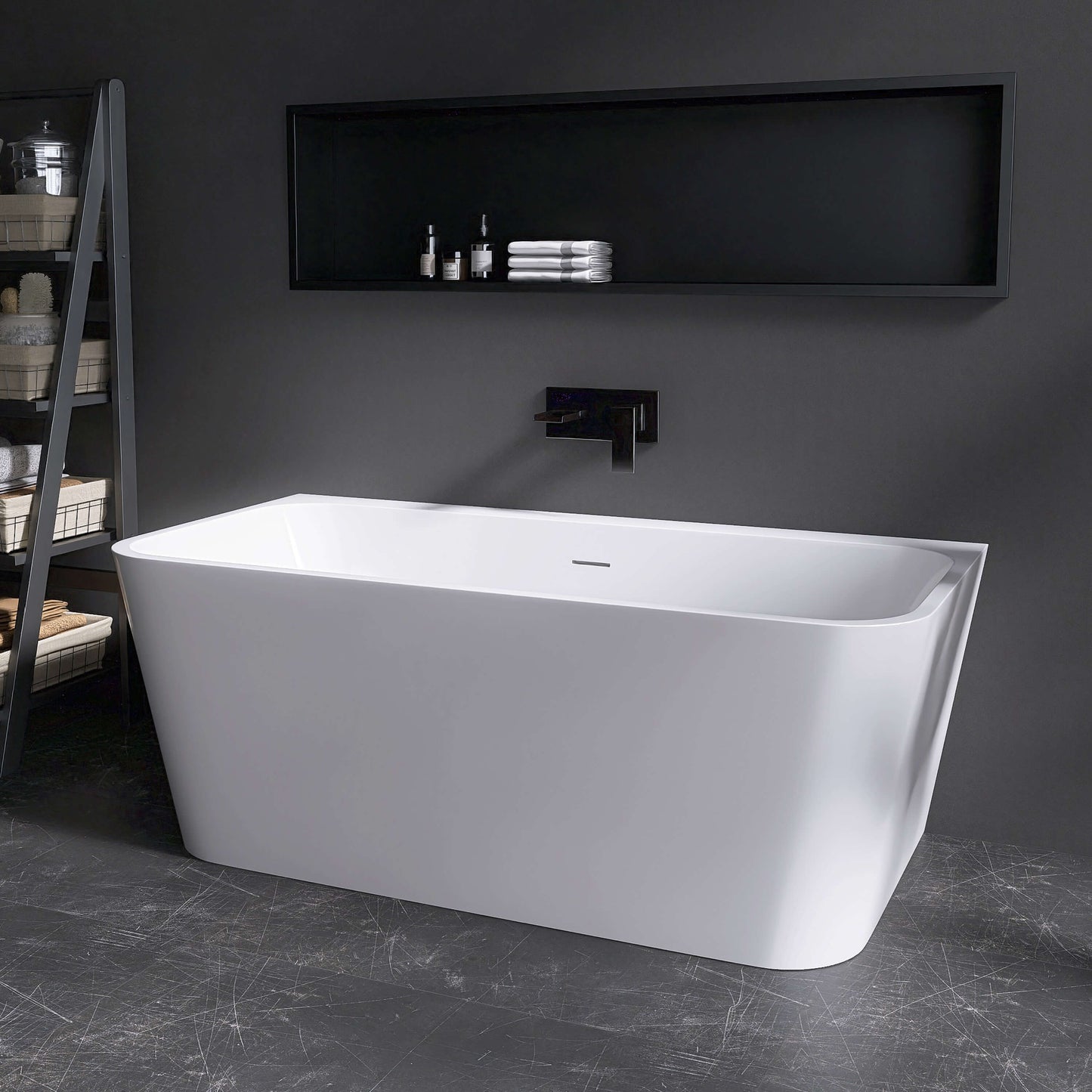 Medunjess 55” Serenity Freestanding acrylic bathtub