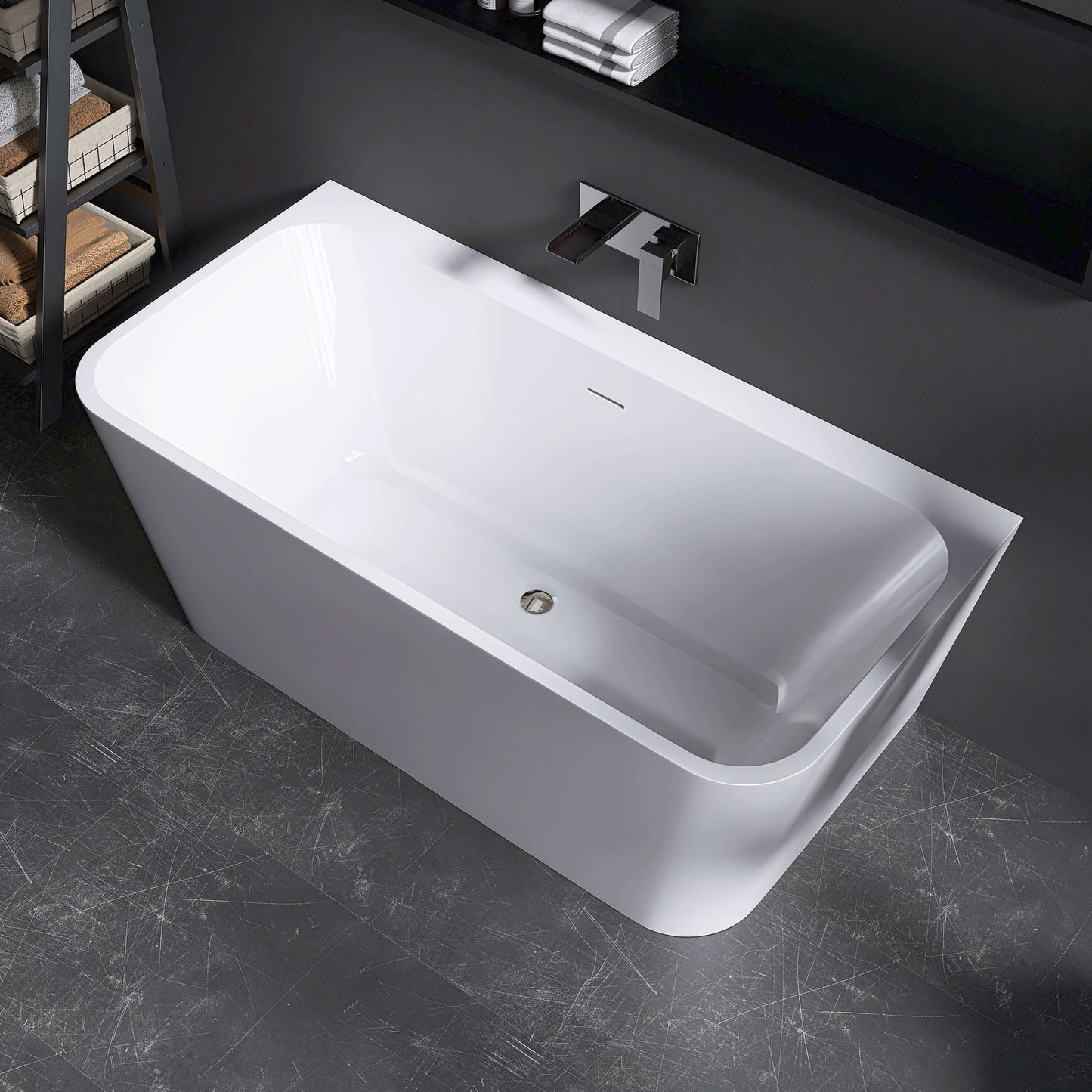 Medunjess 55” Serenity Freestanding acrylic bathtub