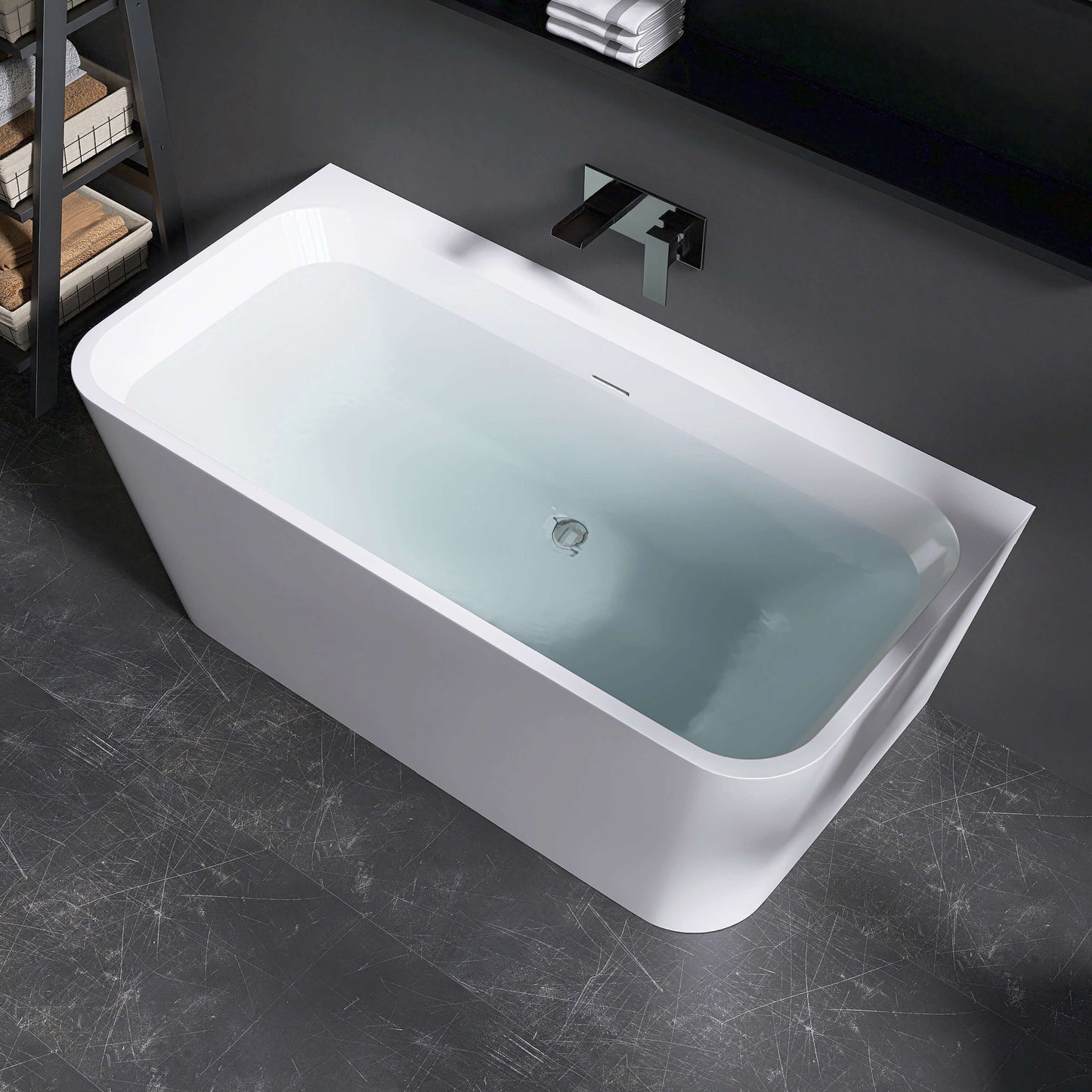 Medunjess 55” Serenity Freestanding acrylic bathtub
