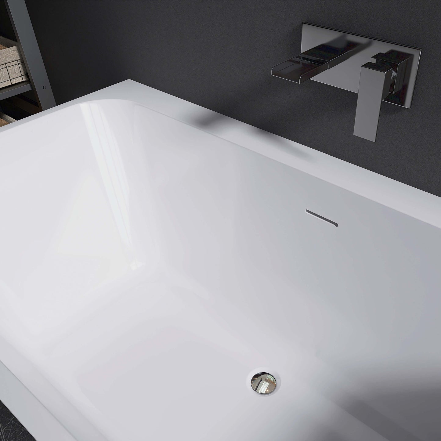 Medunjess 55” Serenity Freestanding acrylic bathtub