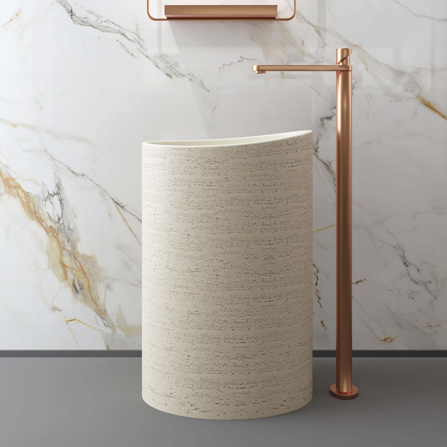Medunjess 22''x33.8'' Cairn Pedestal Basin