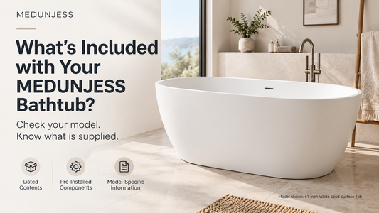 What Is Included with Your MEDUNJESS Bathtub?