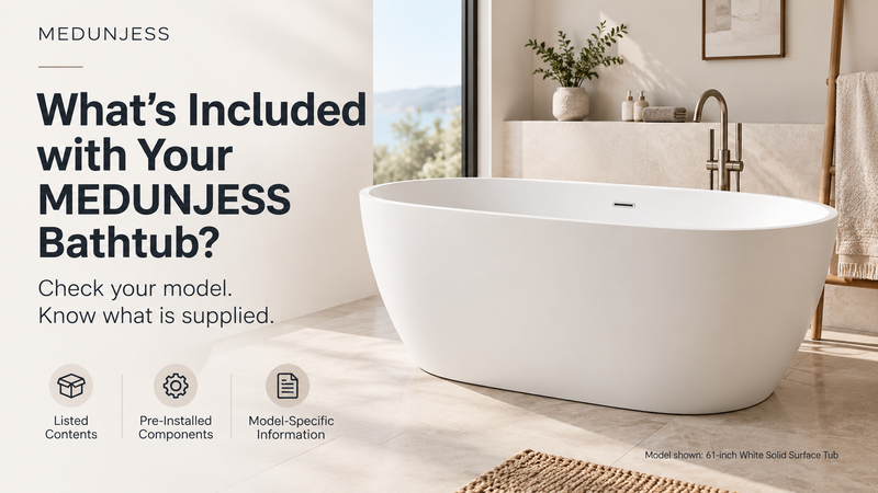 What Is Included with Your MEDUNJESS Bathtub?