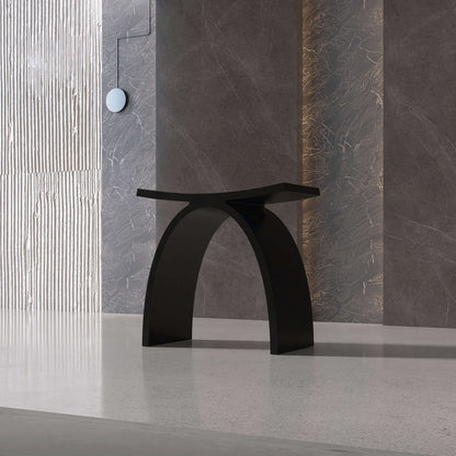 Medunjess Freestanding Shower Seat Solid Surface Shower Stool