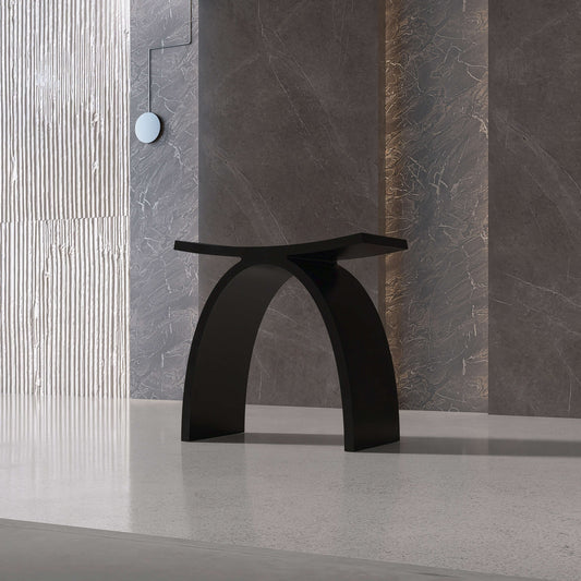 Medunjess Freestanding Shower Seat Solid Surface Shower Stool