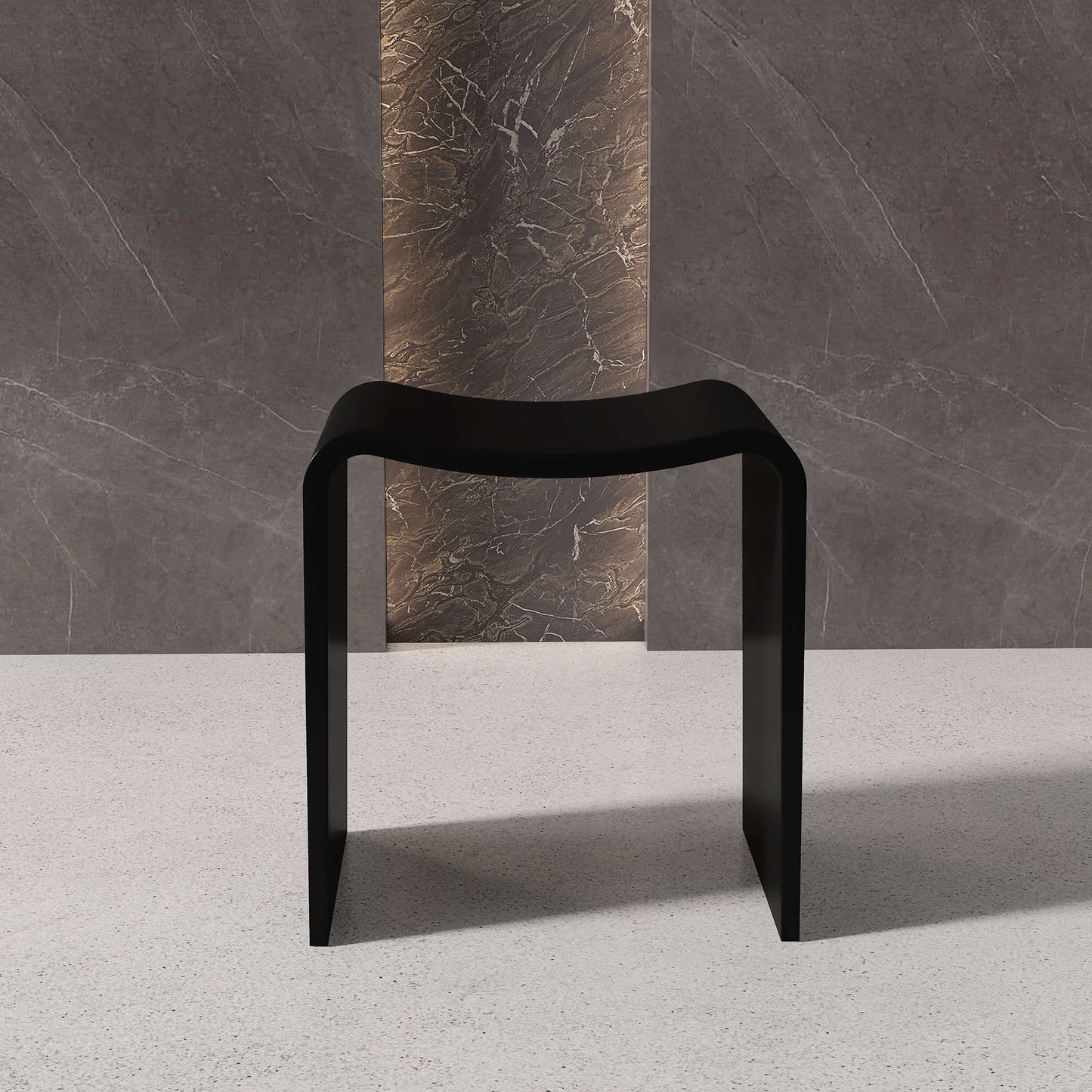 Medunjess 16''Solid Surface Shower Stool