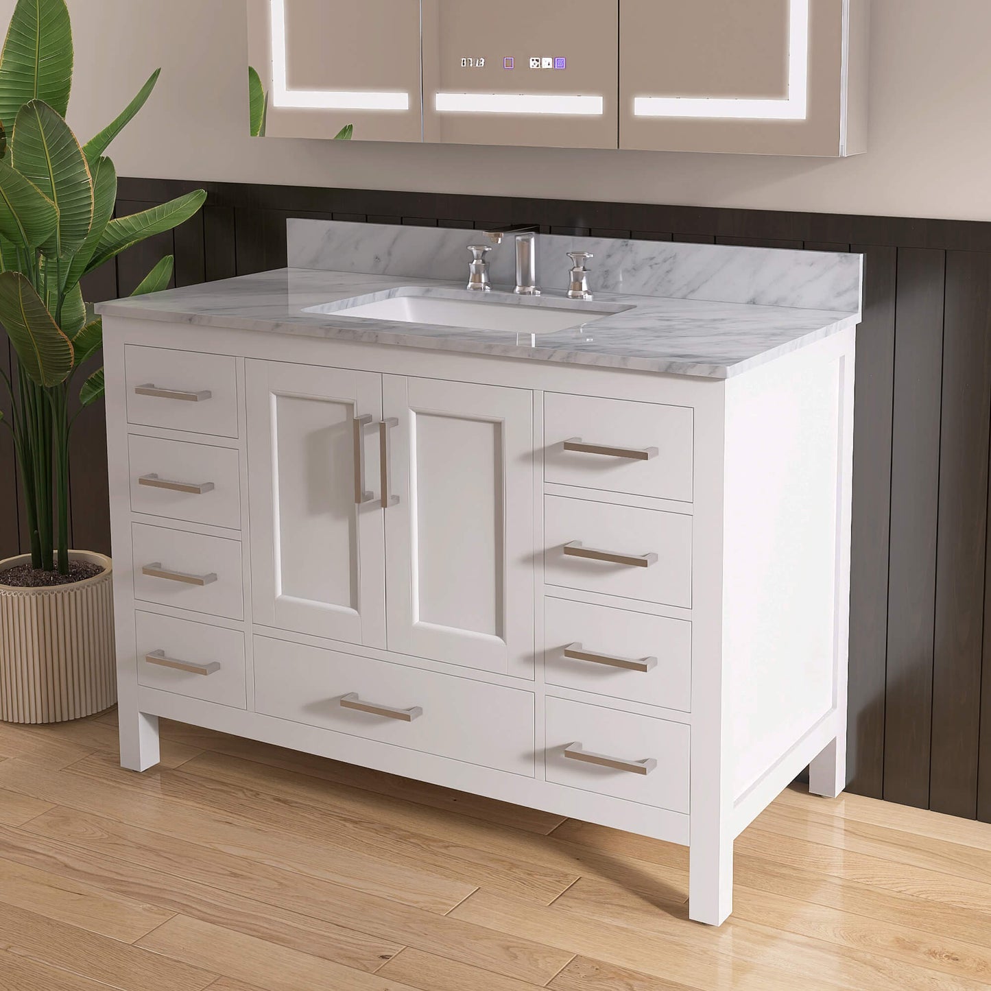Medunjess 47'' Modulor Bathroom Vanities With Single Sink