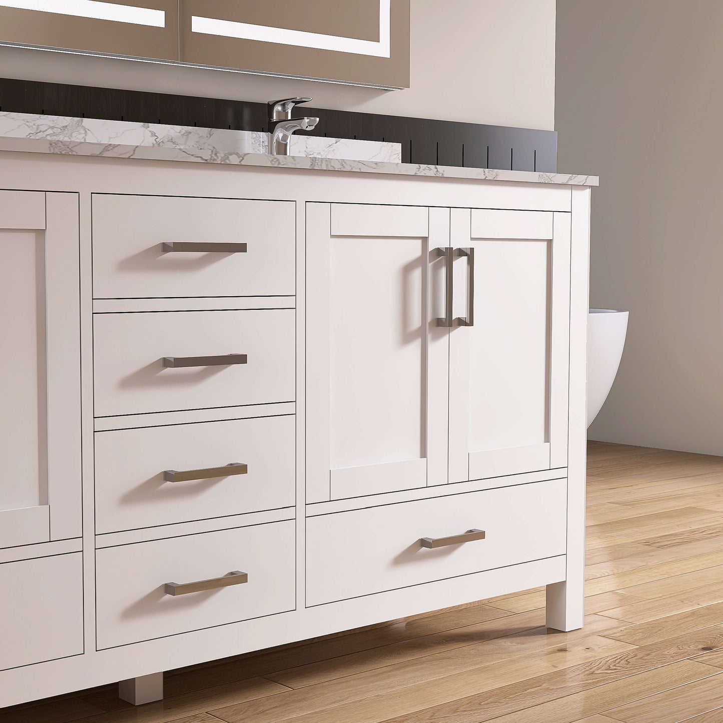 Medunjess 72'' Keystone Bathroom Vanities With Double Sink