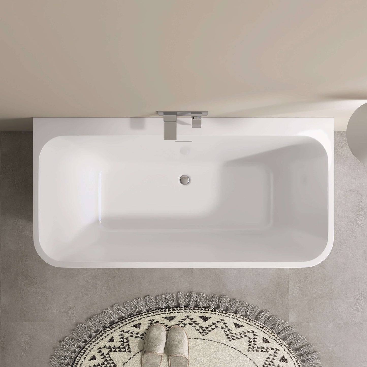 Medunjess 59” Serenity Freestanding acrylic bathtub