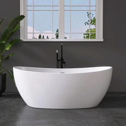 Medunjess 61” Ethos Freestanding acrylic bathtub