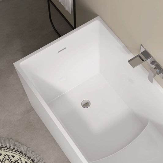 Medunjess 47” Tranquility Freestanding acrylic bathtub