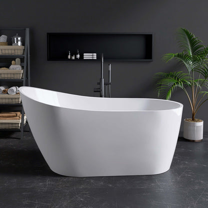 Medunjess 59” Legacy Freestanding acrylic bathtub