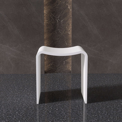 Medunjess 16''Solid Surface Shower Stool