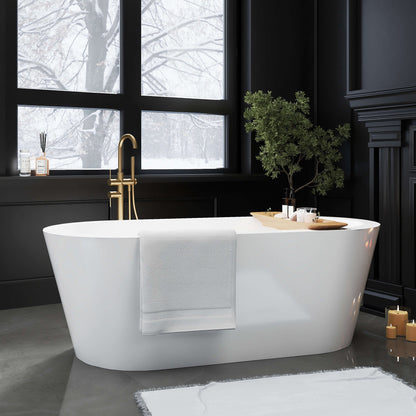 Medunjess 67” Opus Freestanding acrylic bathtub