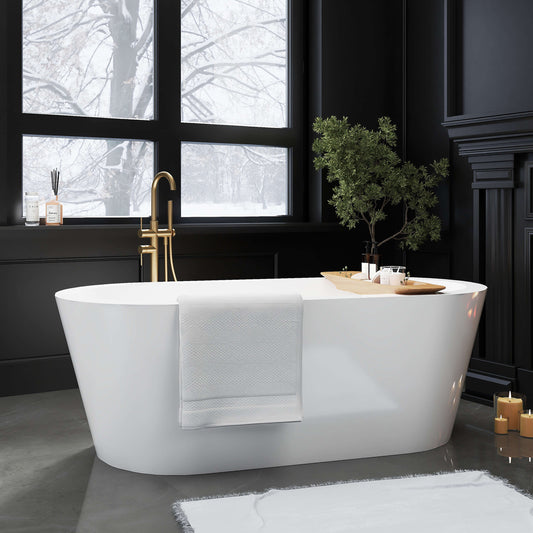 Medunjess 67” Opus Freestanding acrylic bathtub