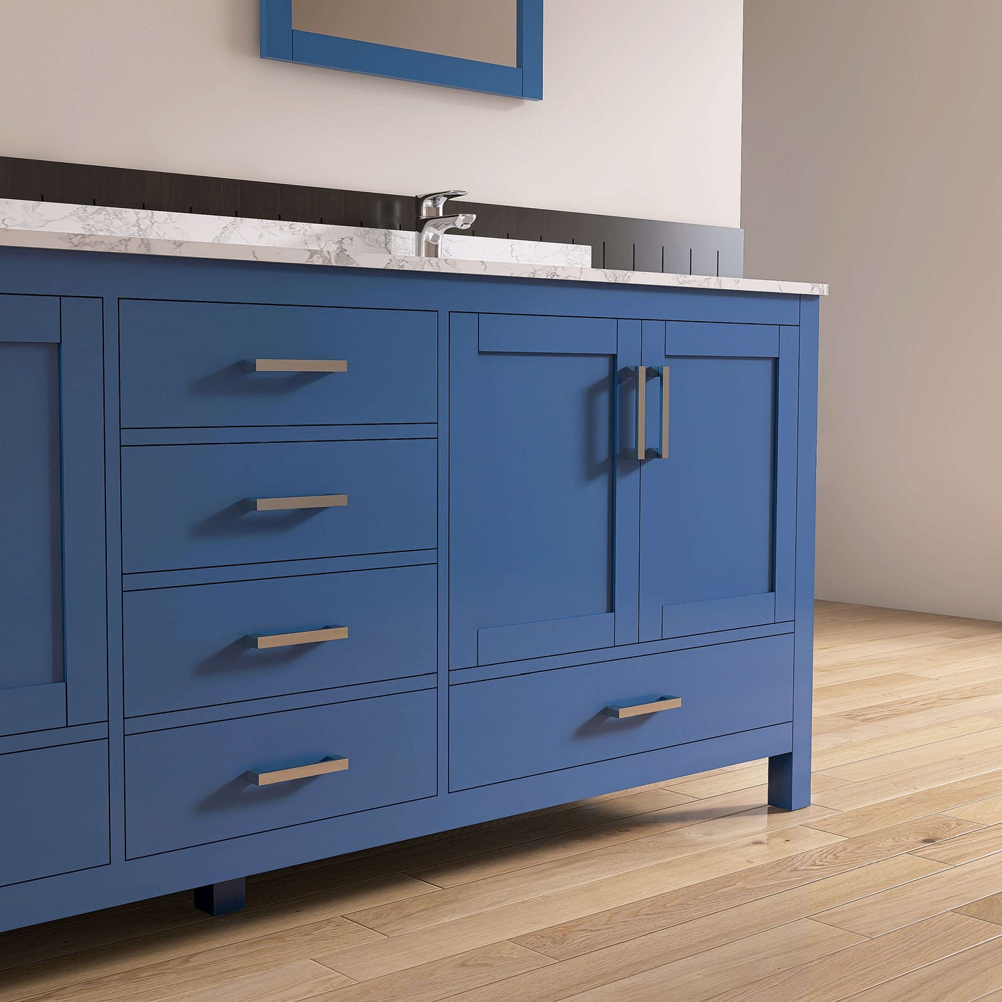 Medunjess 84'' Grid Bathroom Vanities With Double Sink