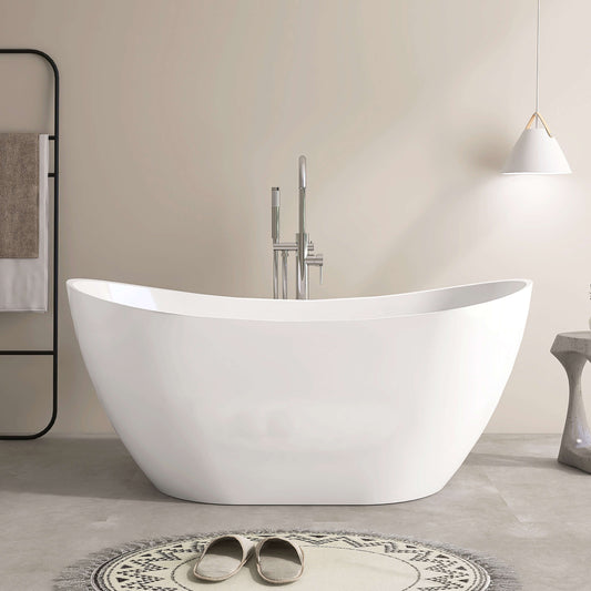 Medunjess 61” Icon Freestanding acrylic bathtub