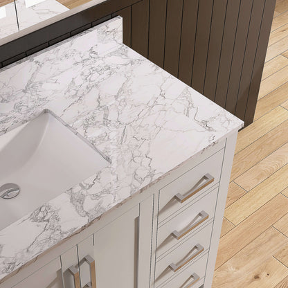 Medunjess 47'' Pivot Bathroom Vanities With Single Sink