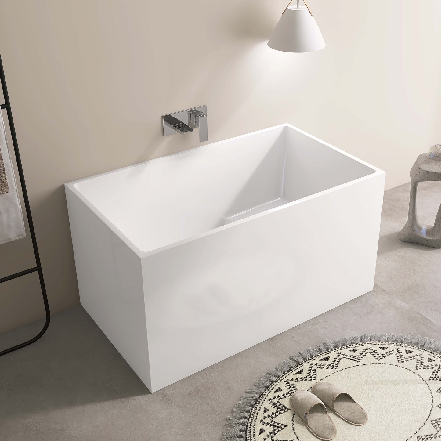 Medunjess 47” Tranquility Freestanding acrylic bathtub