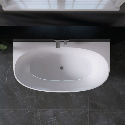 Medunjess 67” Cove Freestanding acrylic bathtub
