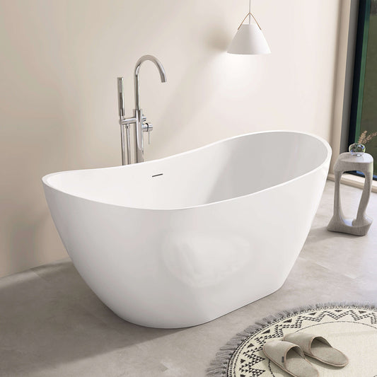 Medunjess 61” Icon Freestanding acrylic bathtub