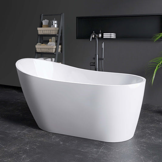 Medunjess 59” Legacy Freestanding acrylic bathtub