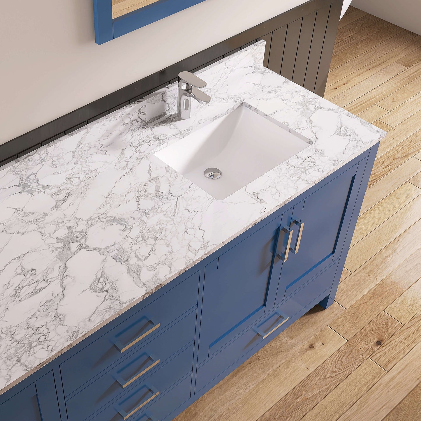 Medunjess 84'' Grid Bathroom Vanities With Double Sink
