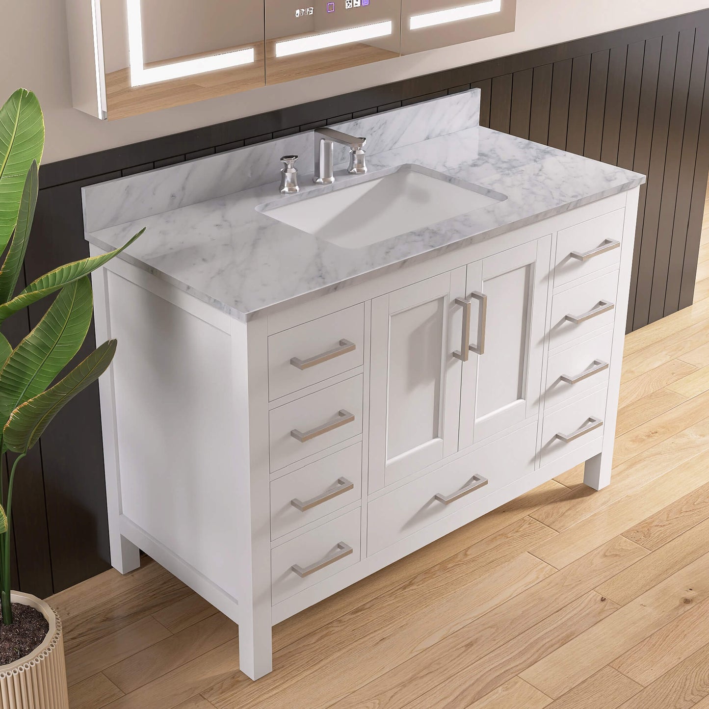 Medunjess 47'' Modulor Bathroom Vanities With Single Sink