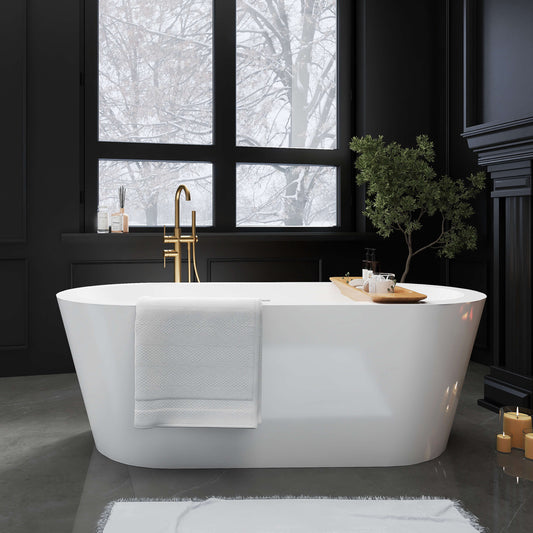 Medunjess 67” Opus Freestanding acrylic bathtub