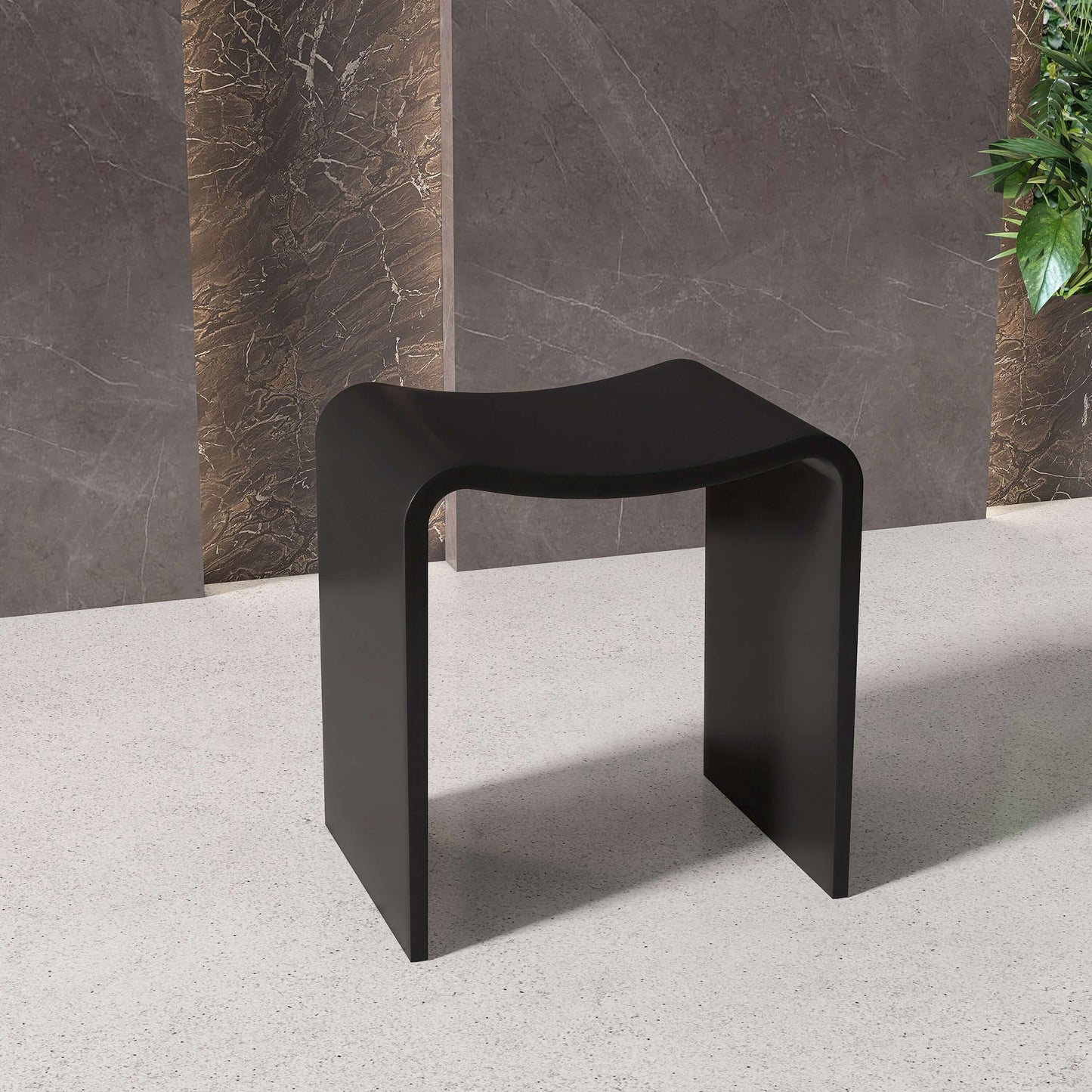 Medunjess 16''Solid Surface Shower Stool