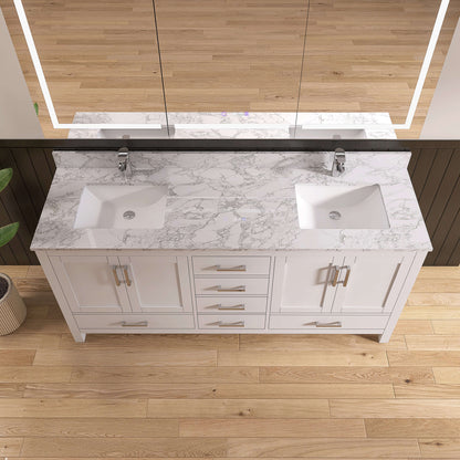 Medunjess 72'' Keystone Bathroom Vanities With Double Sink