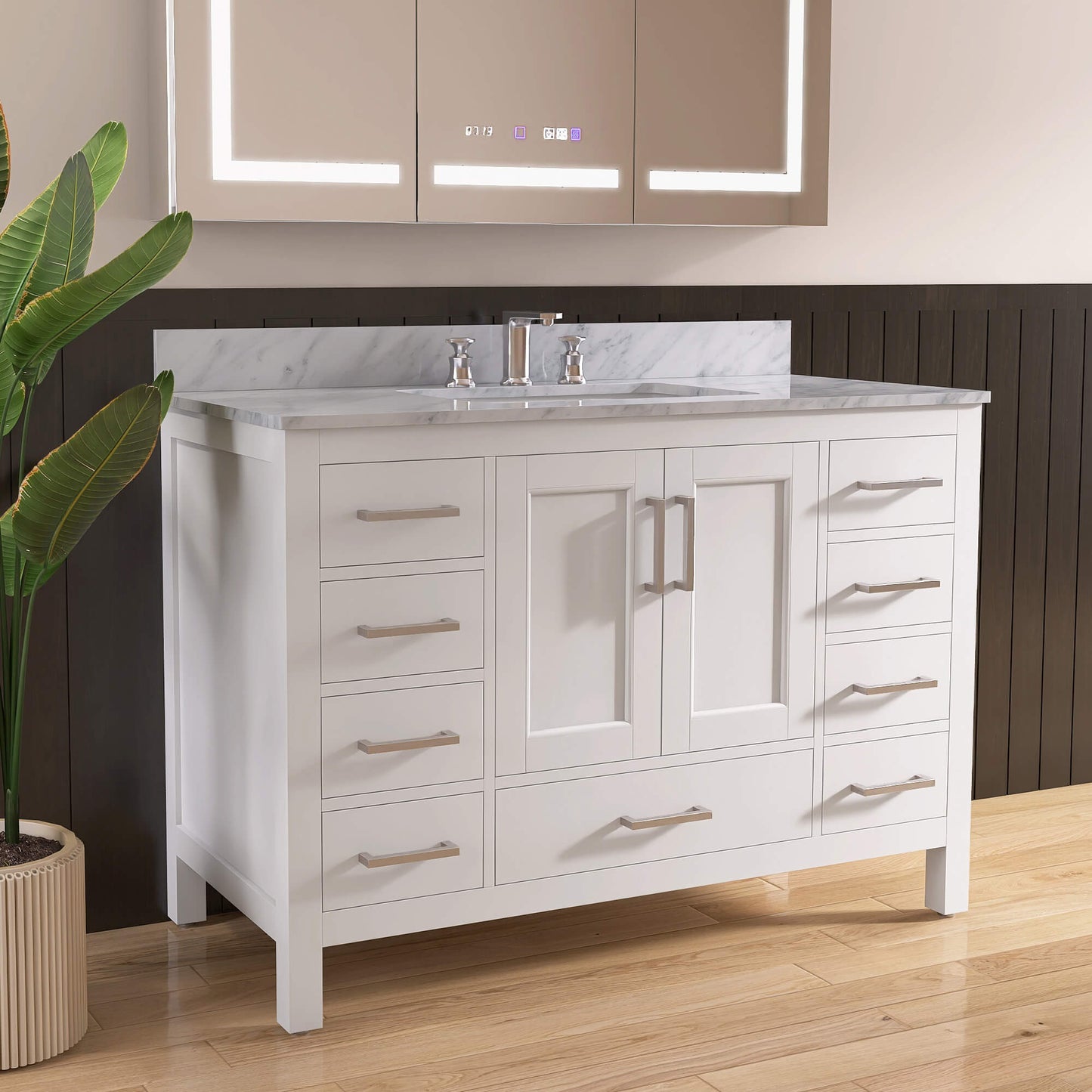 Medunjess 47'' Modulor Bathroom Vanities With Single Sink