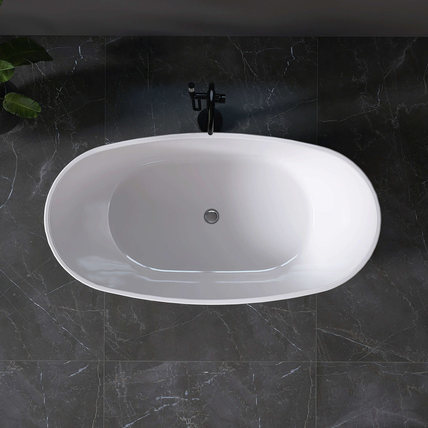 Medunjess 61” Ethos Freestanding acrylic bathtub